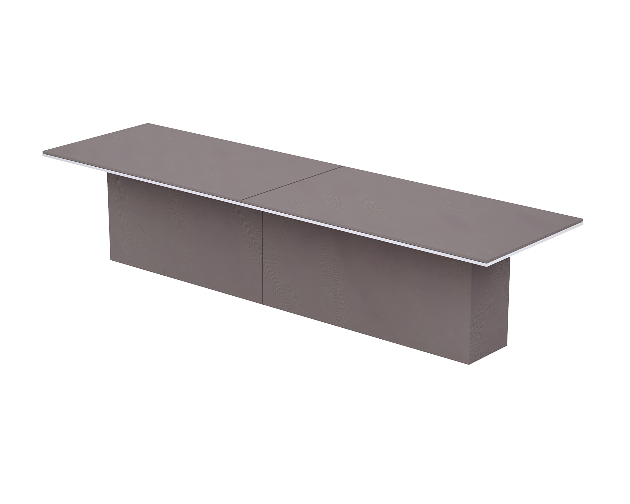 Mahmayi Modern Conference Table, Office Meeting Table, Conference Meeting Room Table - Light Concrete, 480CM