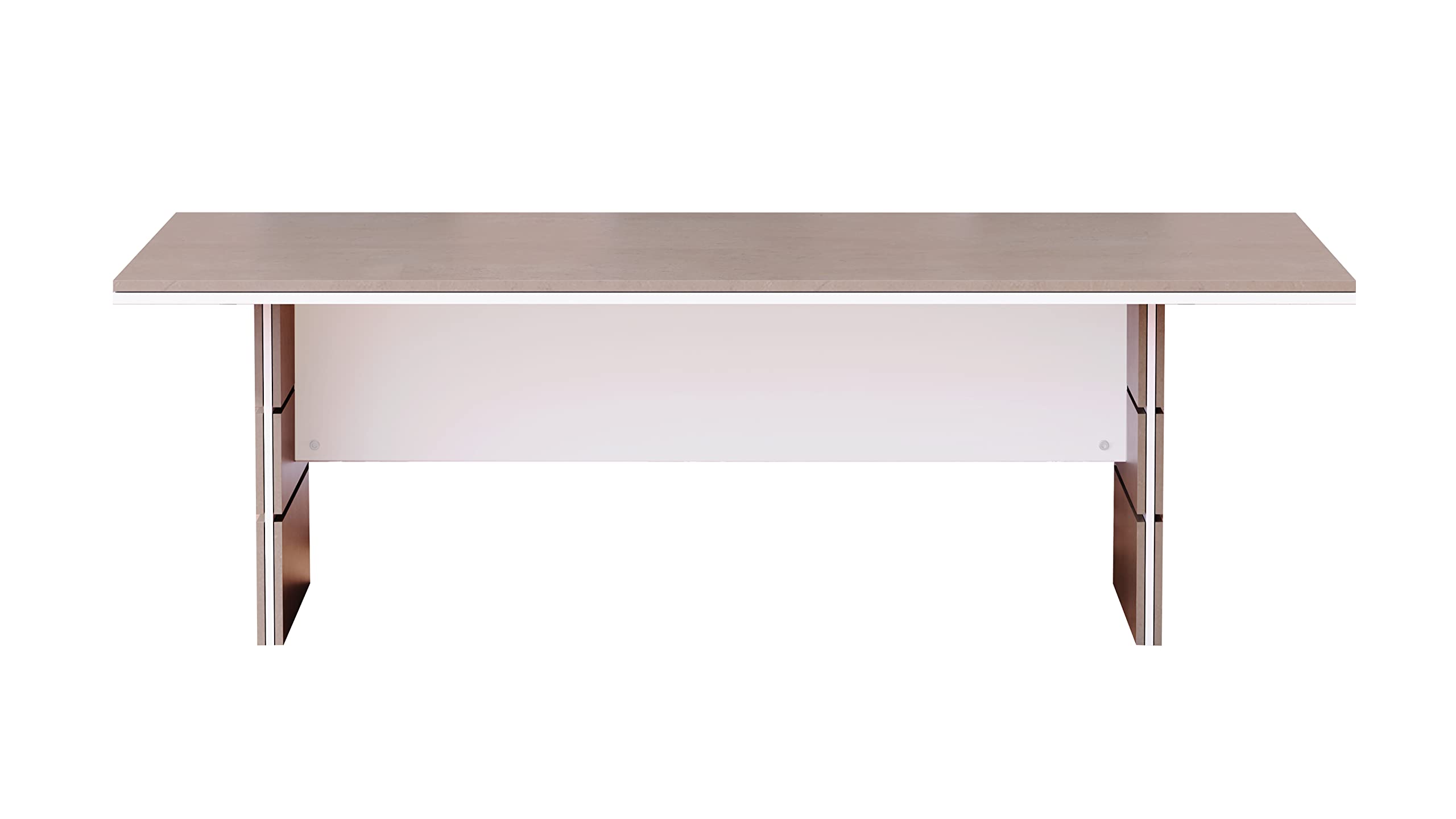 Mahmayi Modern Conference Table, Office Meeting Table, Conference Meeting Room Table - Light Concrete, 480CM