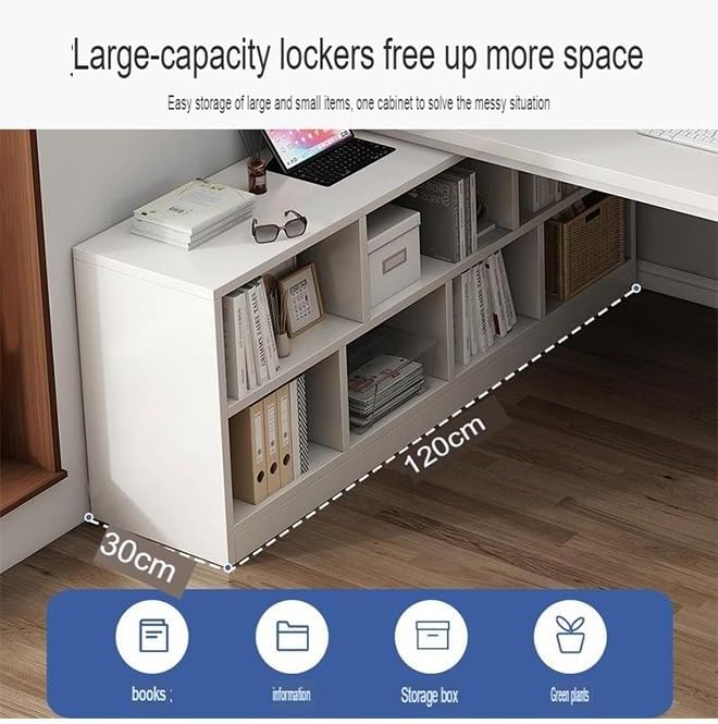 Computer and Multifunction Table Home Office Workstation 120 CM with 3 Drawers