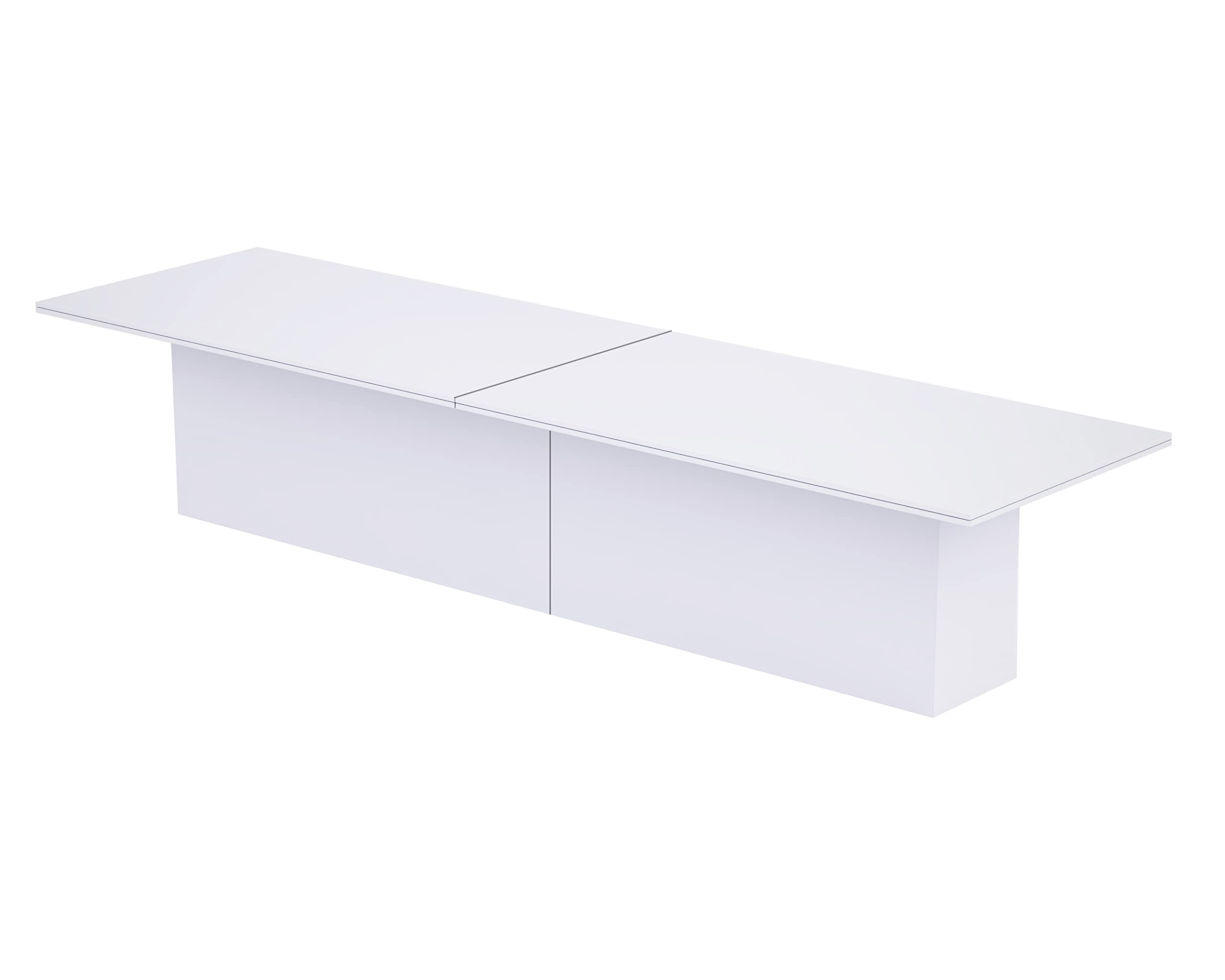 Mahmayi Modern Conference Table, Office Meeting Table, Conference Meeting Room Table - Light Concrete, 480CM