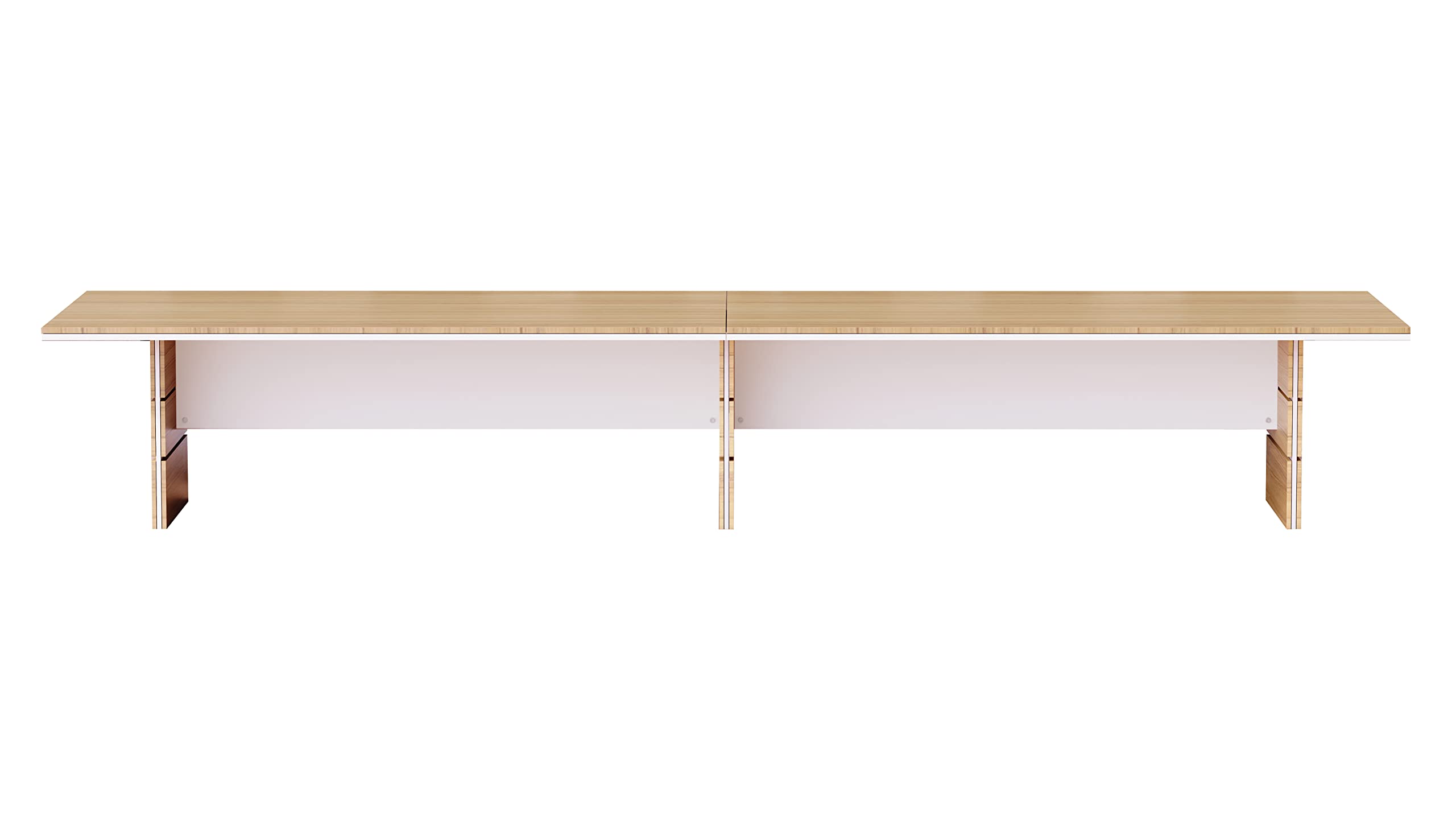 Mahmayi Modern Conference Table, Office Meeting Table, Conference Meeting Room Table - Light Concrete, 480CM