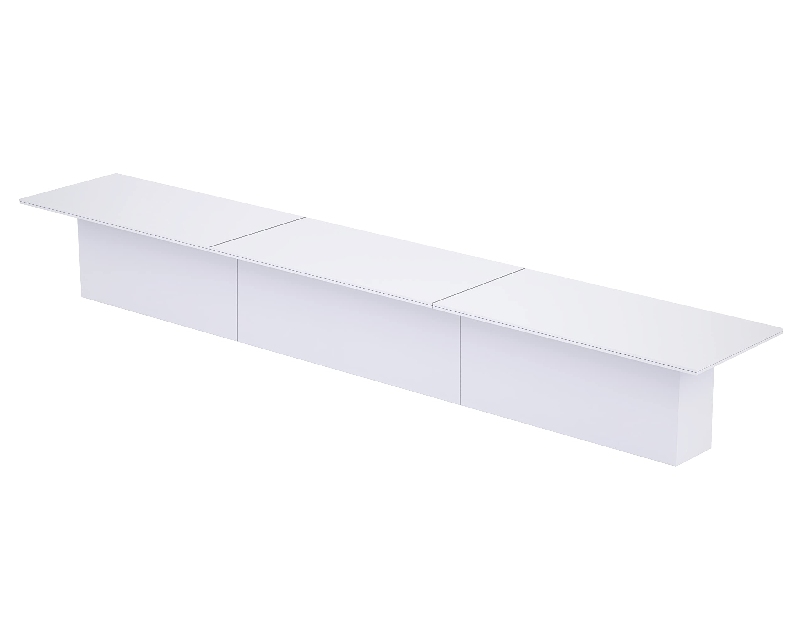 Mahmayi Modern Conference Table, Office Meeting Table, Conference Meeting Room Table - Light Concrete, 480CM