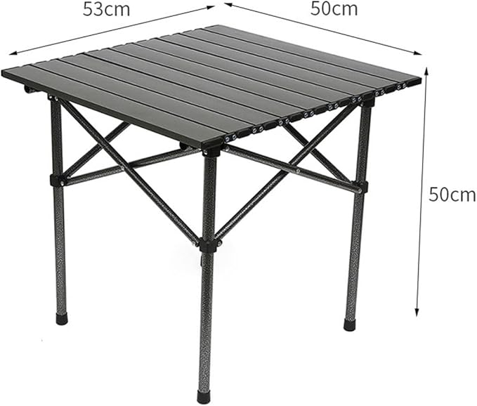 Outdoor Camping Folding Table – Lightweight Aluminum Tabletop with Carry Bag