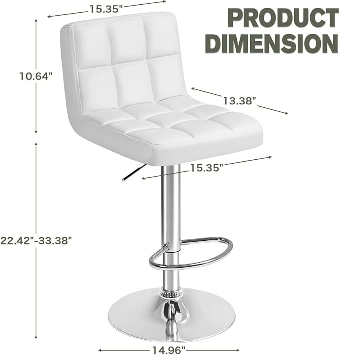 Modern Bar Stool Counter Height Barstools Height Pu Leather Bar Stool chairs-GCC Home Center