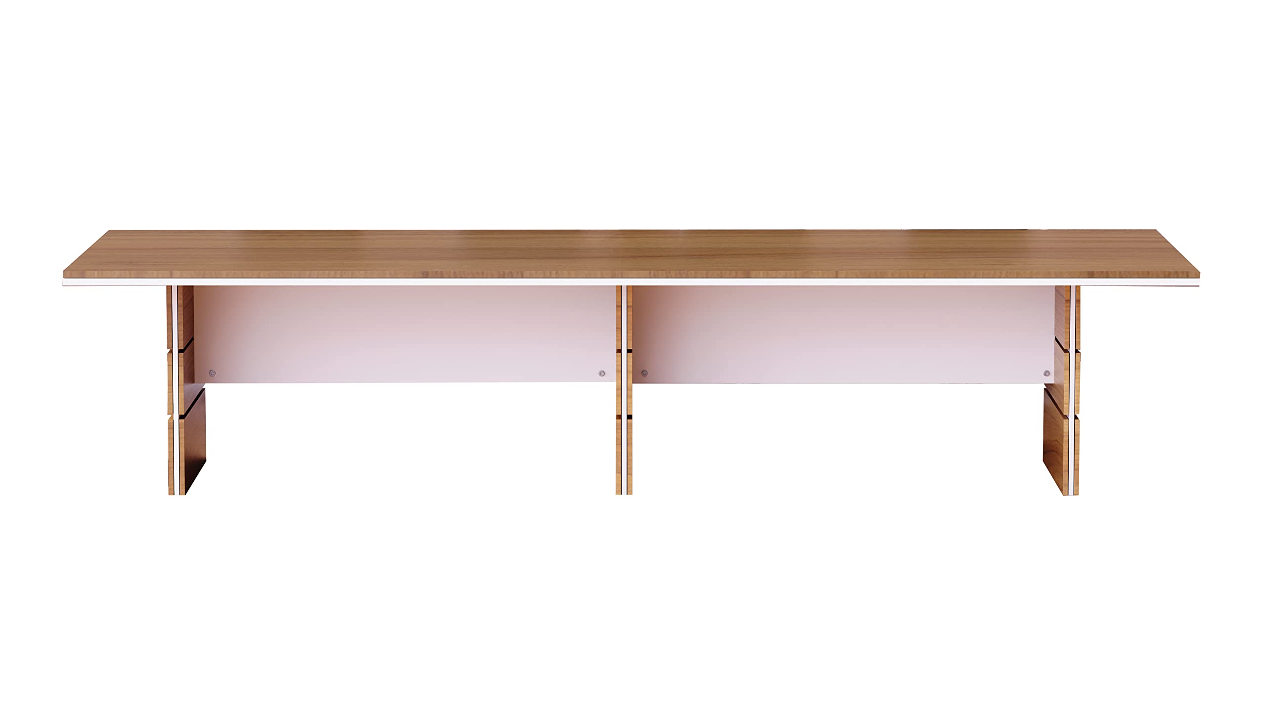 Mahmayi Modern Conference Table, Office Meeting Table, Conference Meeting Room Table - Light Concrete, 480CM