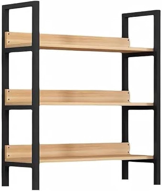 3-Tier Industrial Ladder Shelf – Lite Brown (93x60x30cm)