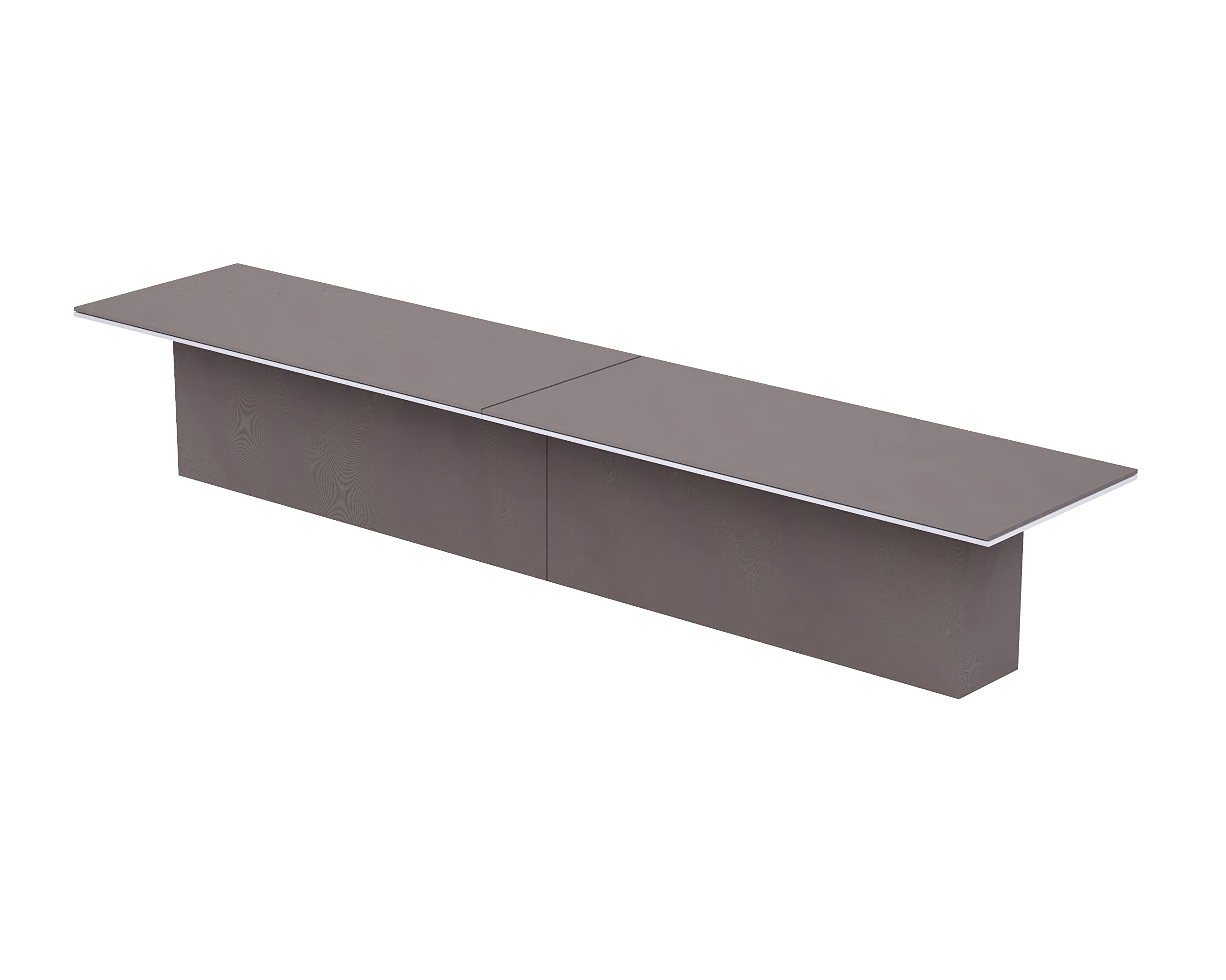 Mahmayi Modern Conference Table, Office Meeting Table, Conference Meeting Room Table - Light Concrete, 480CM