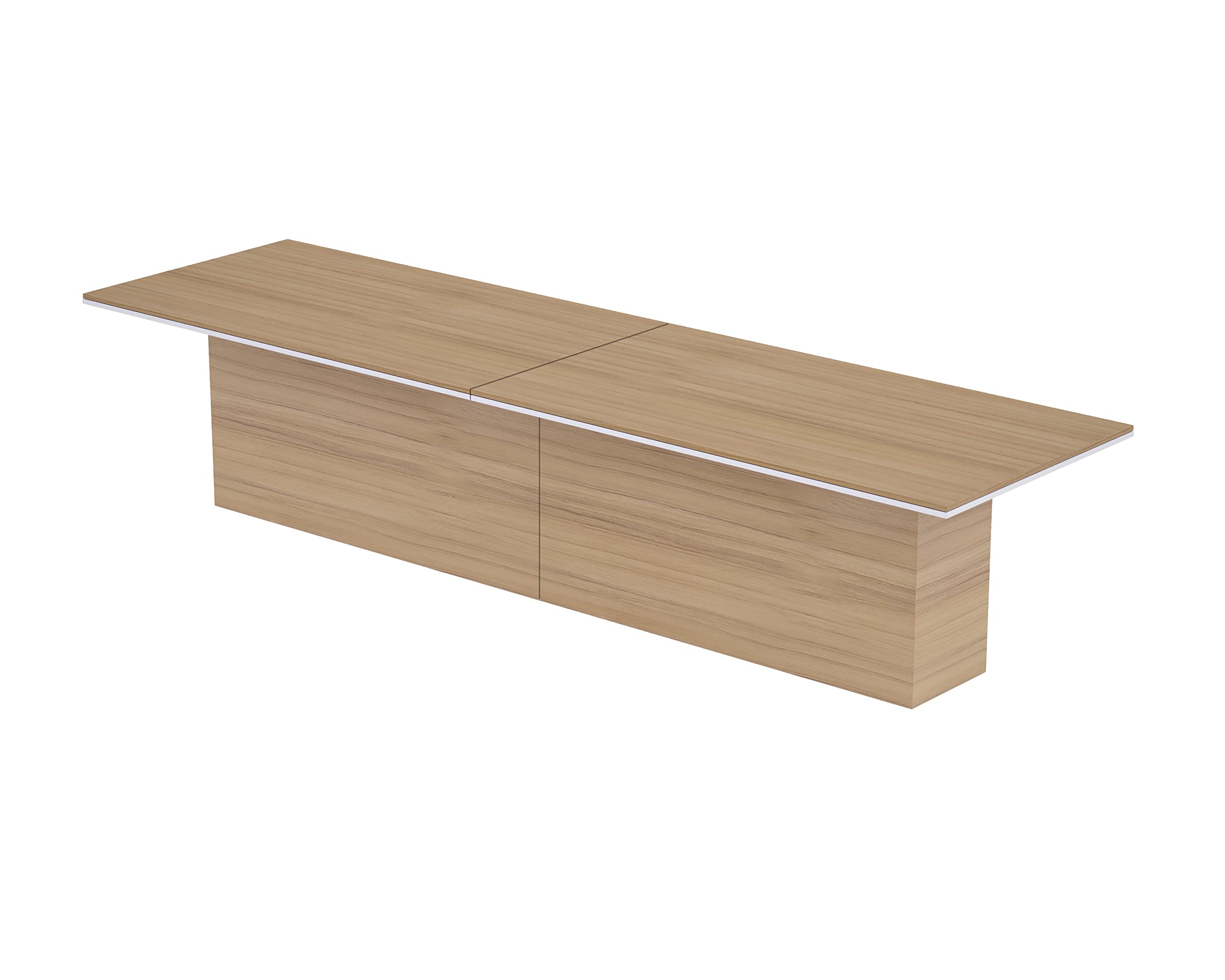 Mahmayi Modern Conference Table, Office Meeting Table, Conference Meeting Room Table - Light Concrete, 480CM