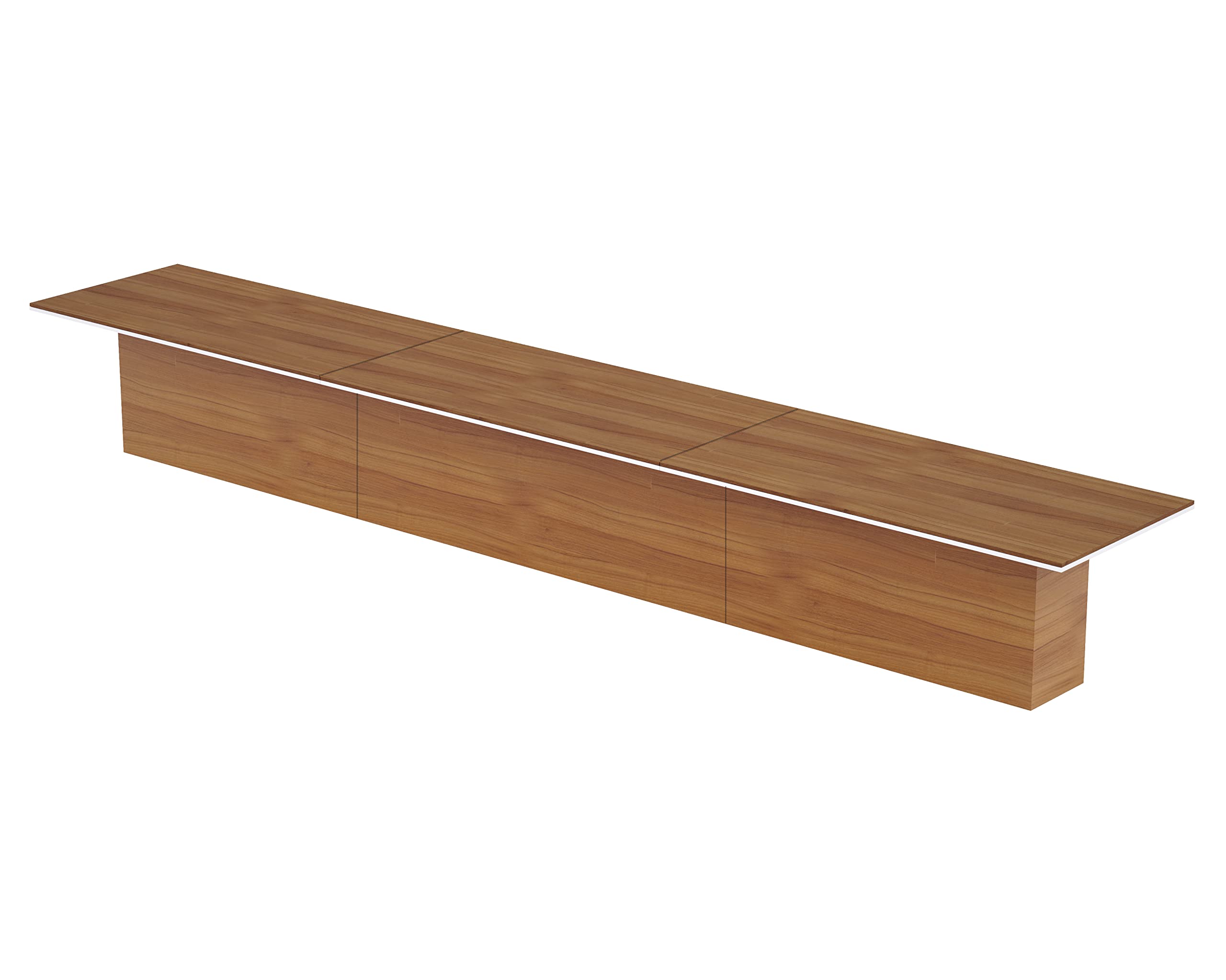 Mahmayi Modern Conference Table, Office Meeting Table, Conference Meeting Room Table - Light Concrete, 480CM
