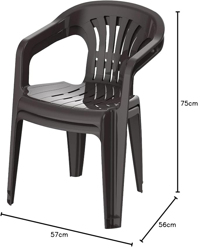 Set of 2 Duchess Chair, Outdoor/Indoor Chairs - Dark Brown-GCC Home Center