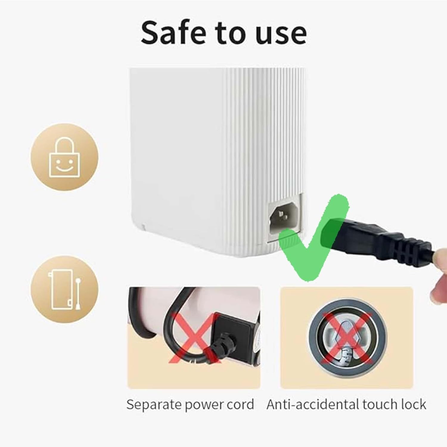 Hot Water Dispenser-Portable & On-The-Go, Mini Instant Hot Water Dispenser, with 2000w Quick Heating in 3s, for Home, Office, Kitchen, RV