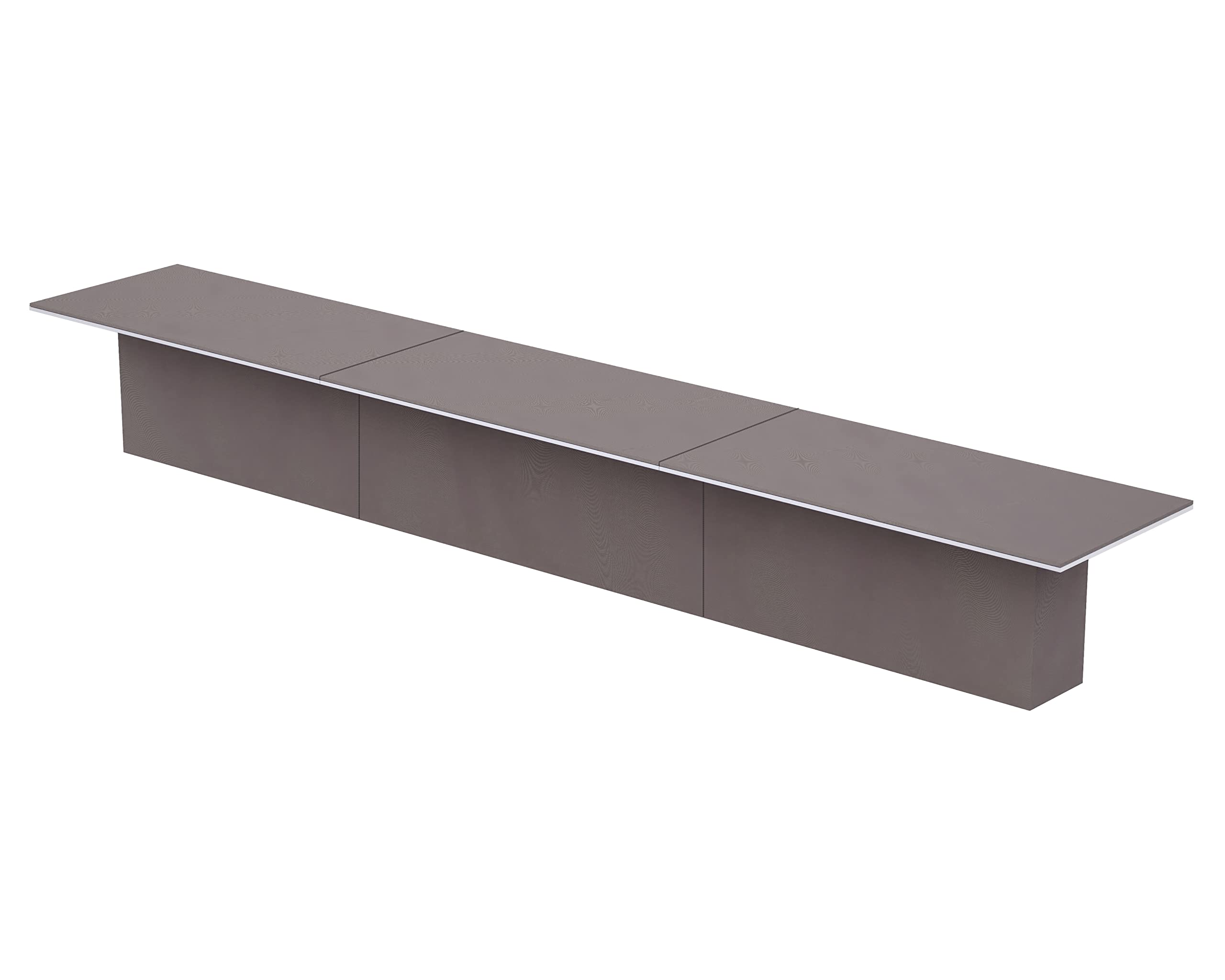 Mahmayi Modern Conference Table, Office Meeting Table, Conference Meeting Room Table - Light Concrete, 480CM