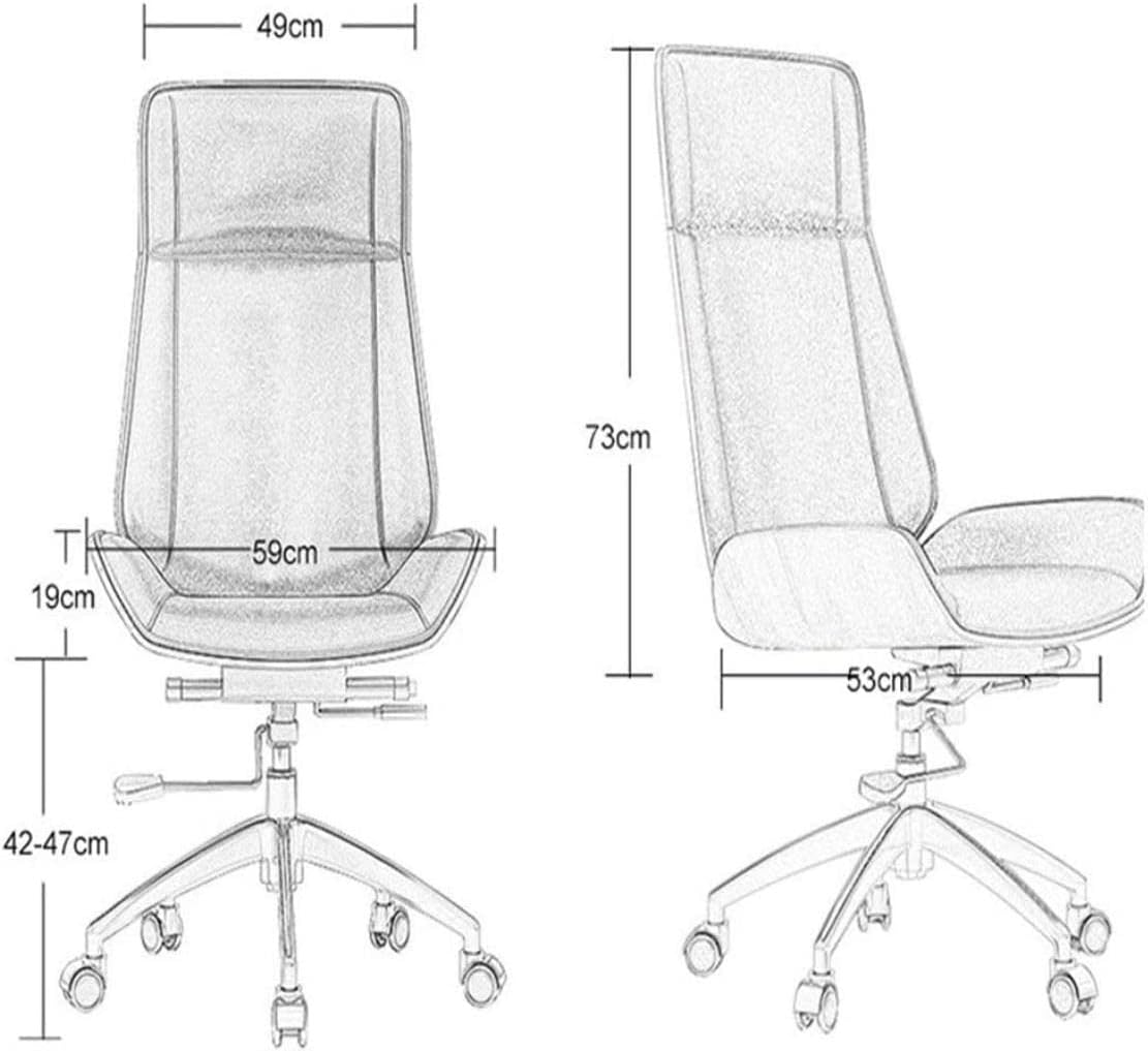 Office Chair Computer Desk and Chair Office Rotating Lifting Work Chair Conference Chair Ergonomic Game Chair Chair (Color : B, Size : One Size) Needed