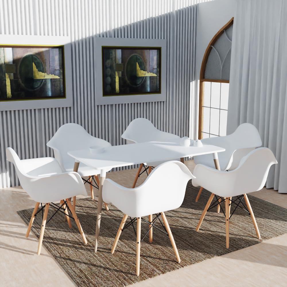 Mahmayi TJ HYT08 60DIA Round Pantry Table - Quad Leg base - Versatile for Home Office, Bistro, Balcony, Lawn, and Breakfast Nook - Fits Any Urban Decor Theme, Sturdy & Easy to Clean- Black(60cm)