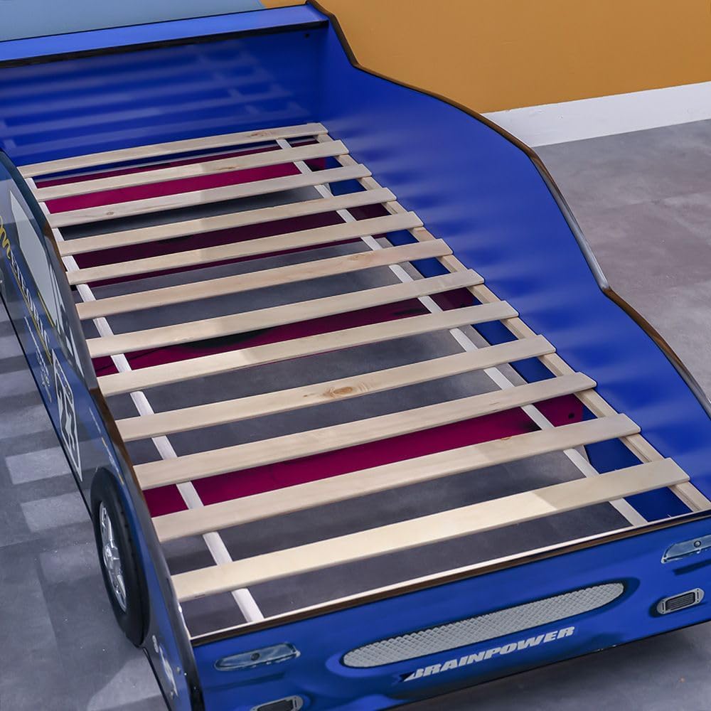 Ranger Meteoric 90x190 Kid Car Bed | Modern Design Kids Single Bed Frame Furniture | Comfortable Bed (Mattress Not Included) L208xW97.5xH69.2cm