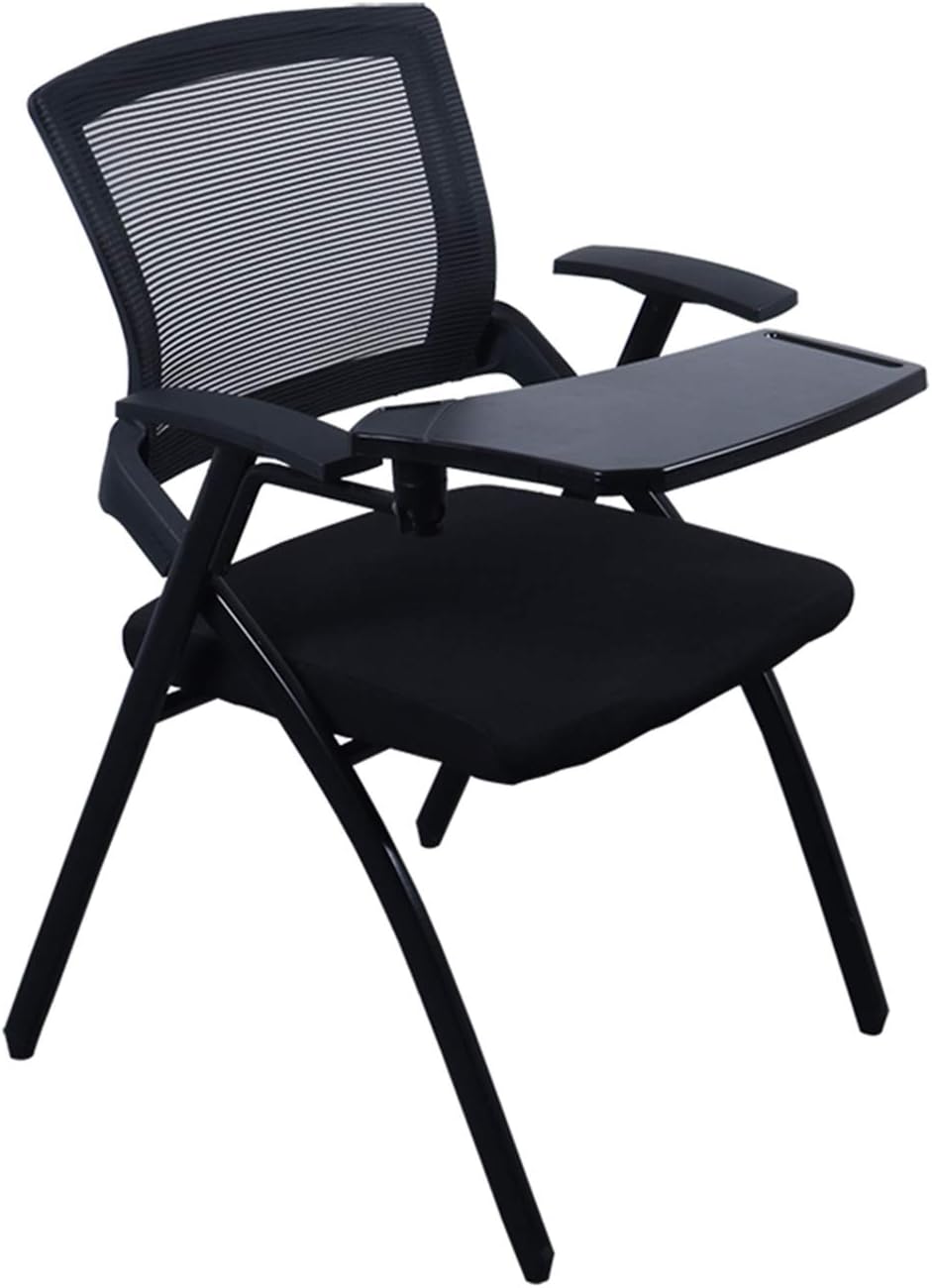 Foldable Office Chairs, Black Meeting Room Staff Chair Comfortable, Durable Office Chair Outdoor Portable Work Chair Office Chairs(Color:#2)