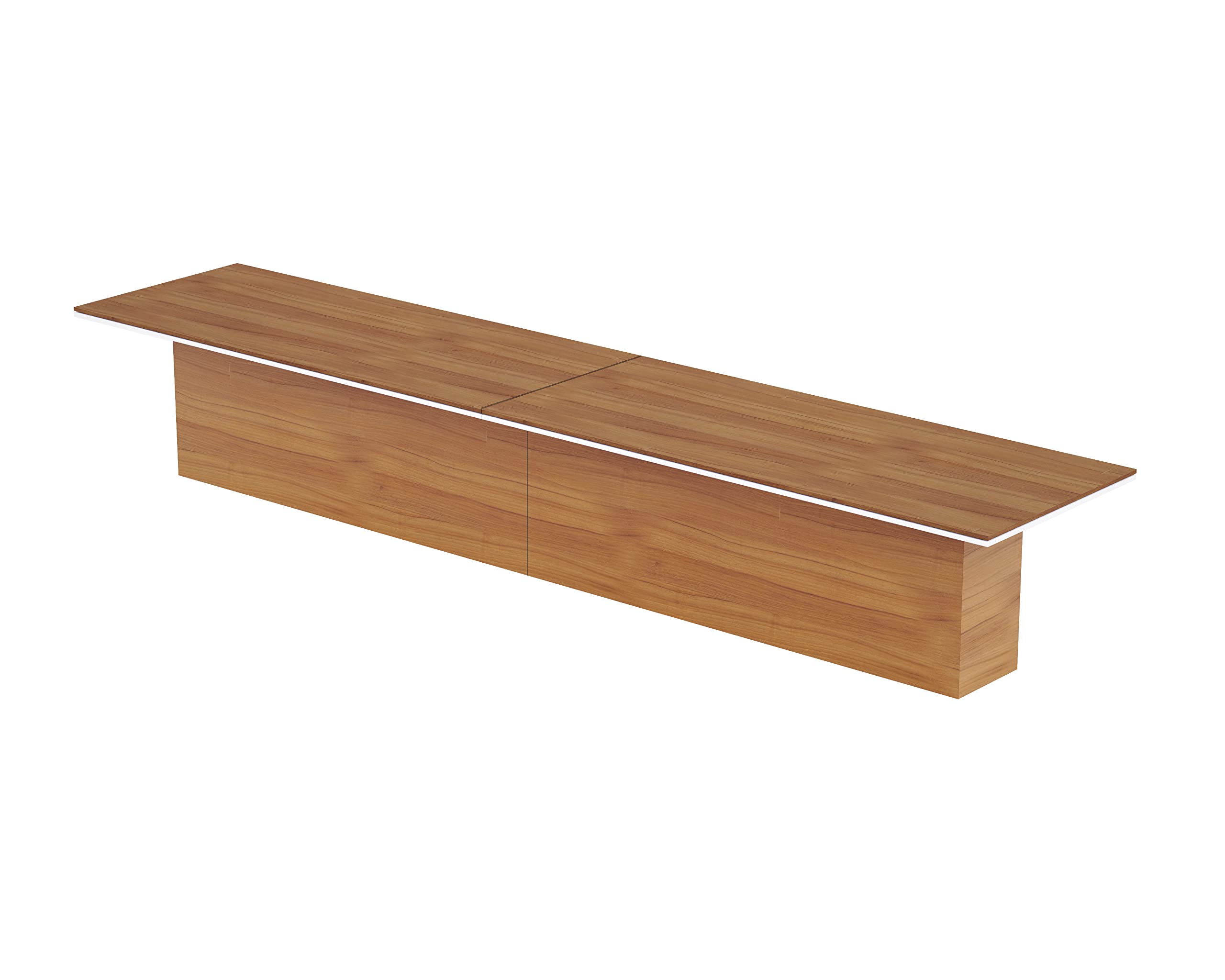Mahmayi Modern Conference Table, Office Meeting Table, Conference Meeting Room Table - Light Concrete, 480CM