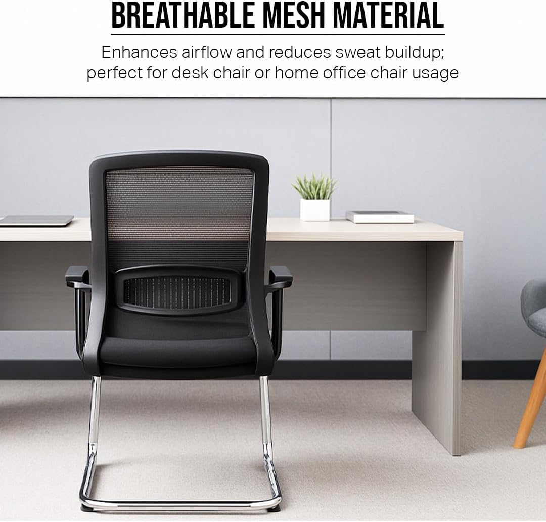 Multi Home Furniture Black Mesh Office Chair, Executive Chair – Ergonomic Chair Office Chair for Home with Back Support, Heavy Duty Steel Frame, Comfortable Seat – Use for Computer Chair, Study Chair