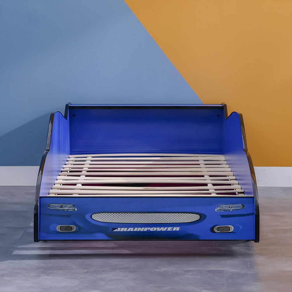 Ranger Meteoric 90x190 Kid Car Bed | Modern Design Kids Single Bed Frame Furniture | Comfortable Bed (Mattress Not Included) L208xW97.5xH69.2cm