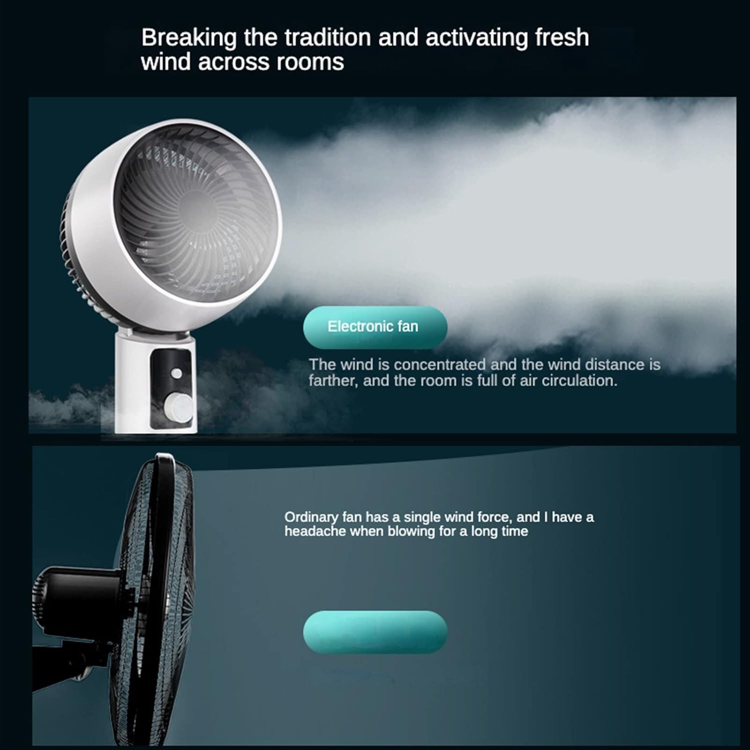 Fans Household Vertical Electric Fan, 220V Air Circulation Ventilation Device, Remote Timer.