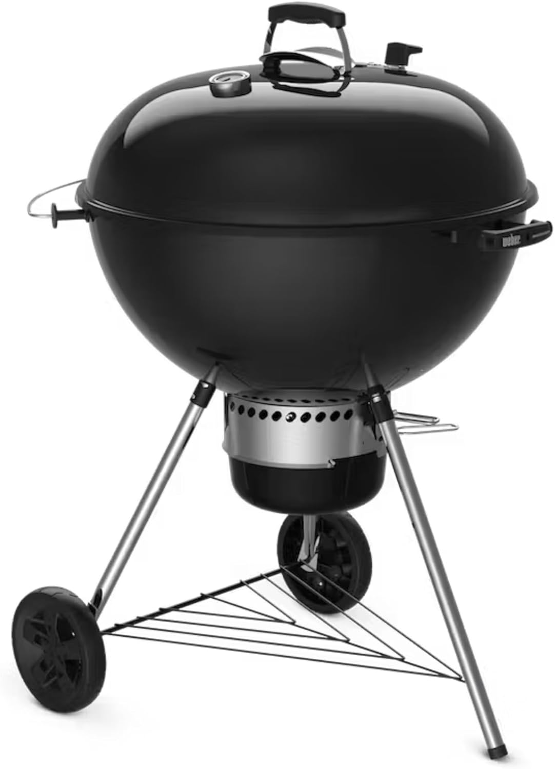 Weber Premium Charcoal Grill, 67 cm Stainless Steel Cooking Grate, One-Touch Cleaning, Adjustable Ventilation
