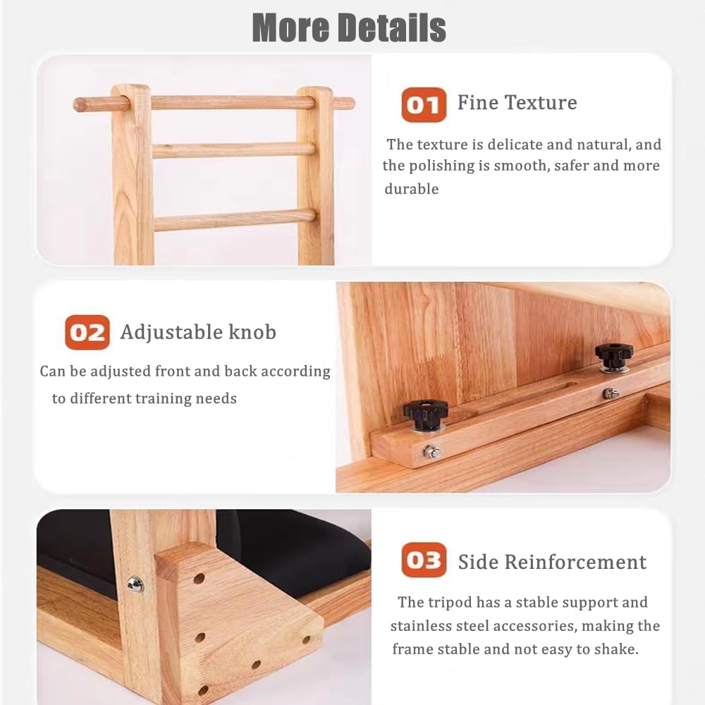 COOLBABY Pilates Solid Wood Ladder Bucket Yoga Body Sculpting Slimming Home Fitness Equipment