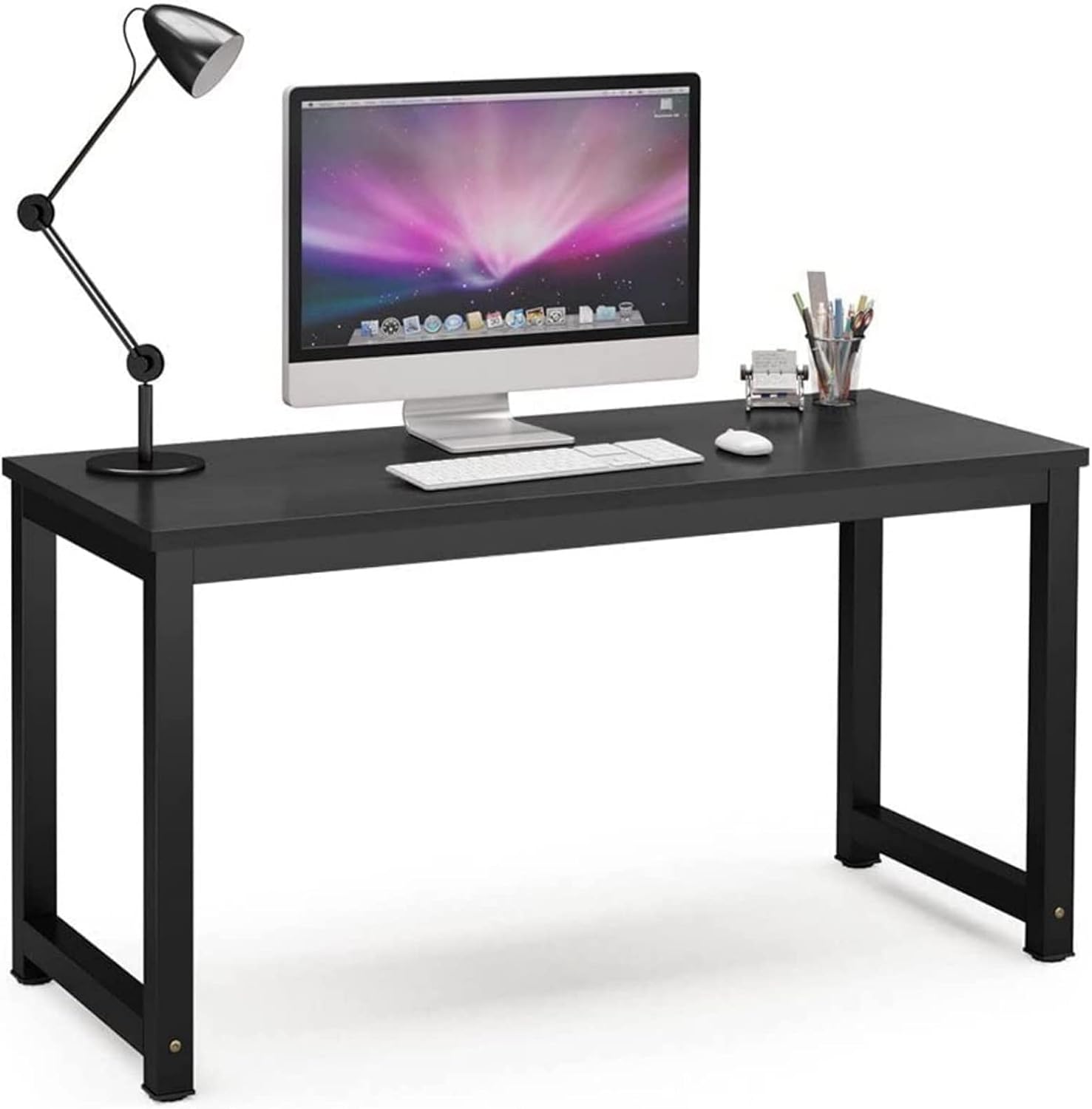 Sulfar Computer Desk, Computer Laptop Table Desk Office Desk Study Writing Desk Easy Assembly, Computer Desk Modern Simple Style for Home Office 120 x 60CM Black-GCC Home Center