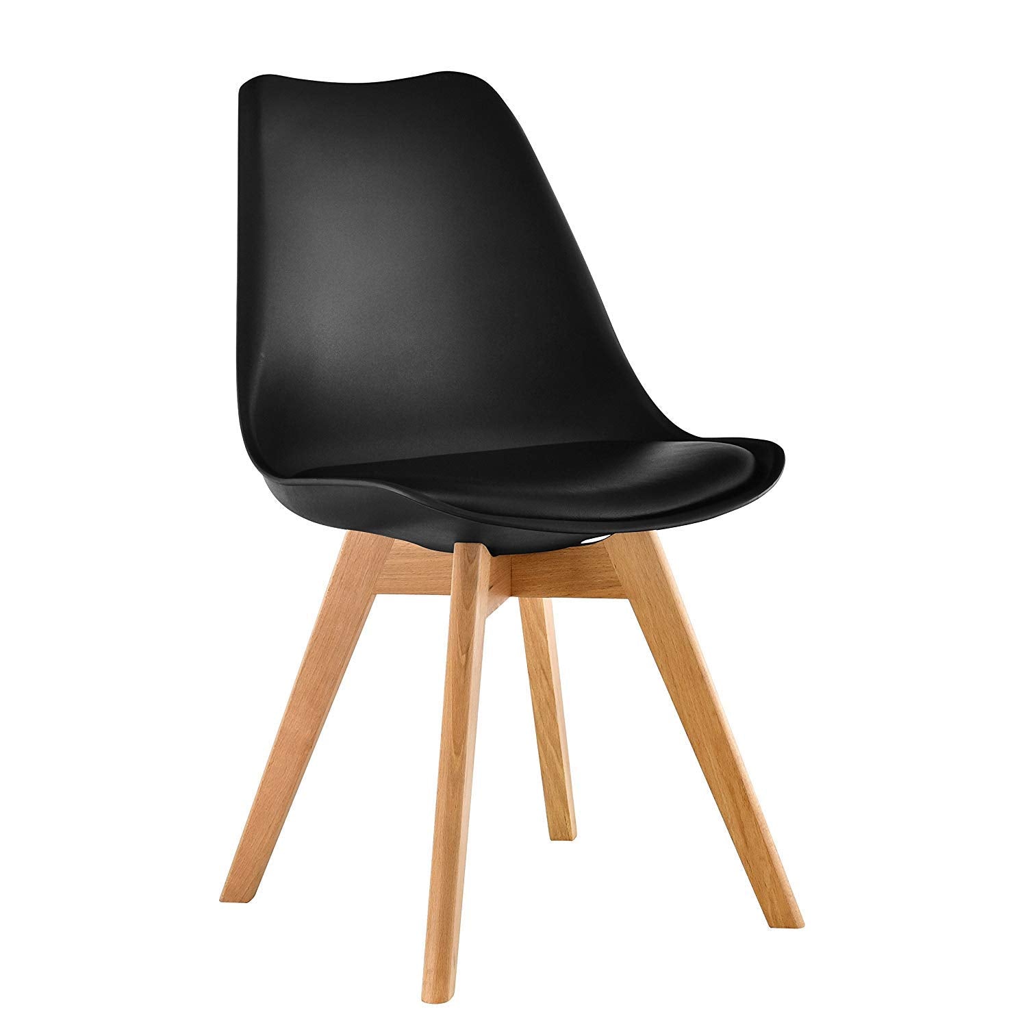 Mahmayi TJ HYT08 60DIA Round Pantry Table - Quad Leg base - Versatile for Home Office, Bistro, Balcony, Lawn, and Breakfast Nook - Fits Any Urban Decor Theme, Sturdy & Easy to Clean- Black(60cm)