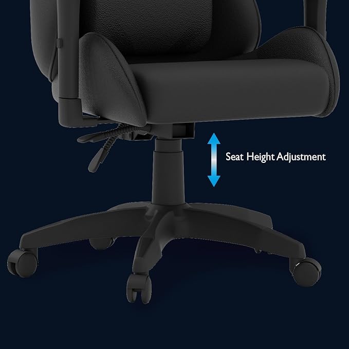 High Back Ergonomic Swivel Gaming Chair With Adjustable Backrest-GCC Home Center