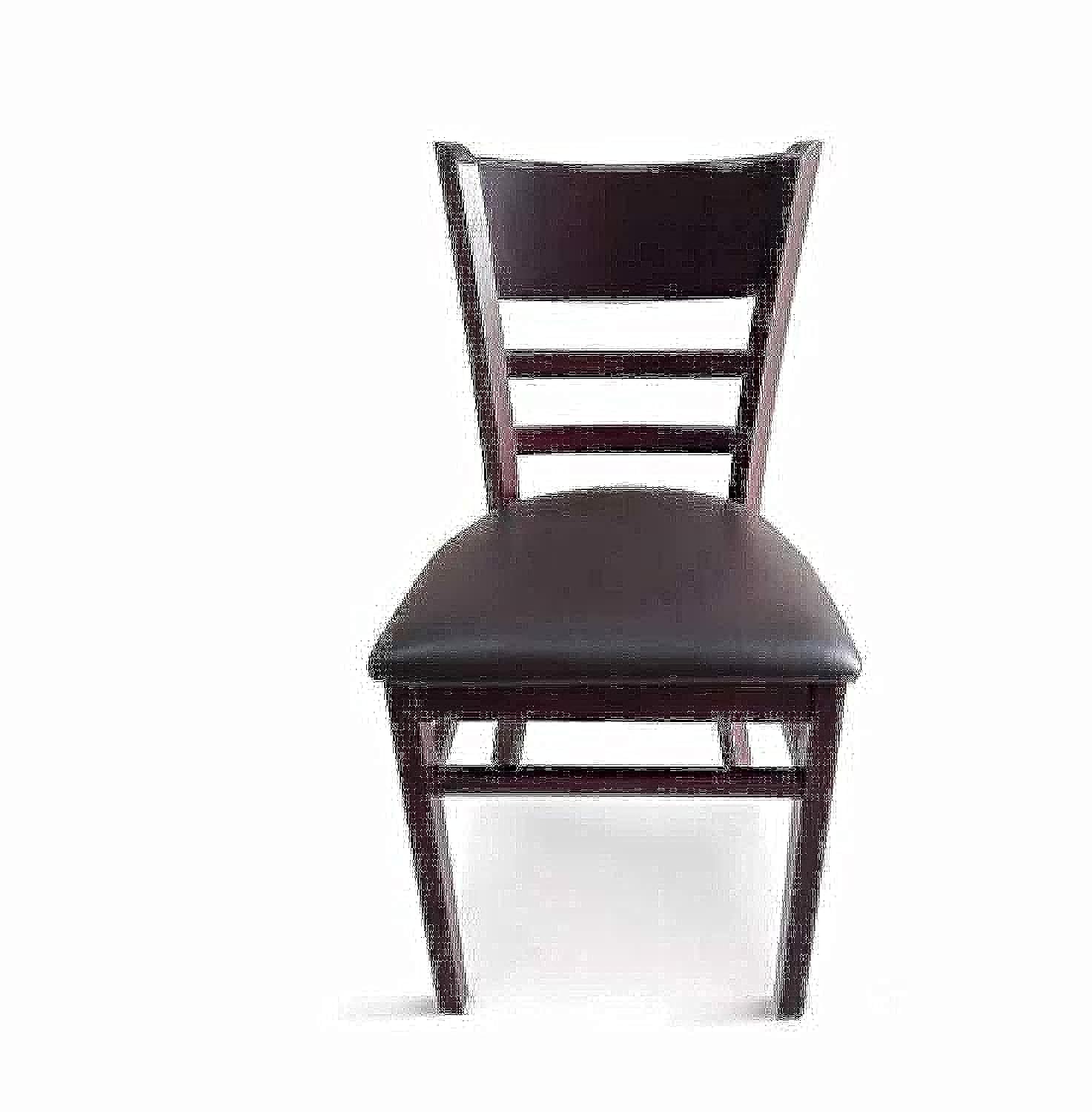 LANNY Stackable Solid Wood Dining Chair for Kitchen,Bistro,Resteraunt in Brown Color with Rattan Seat (Light Brown, 1)-GCC Home Center