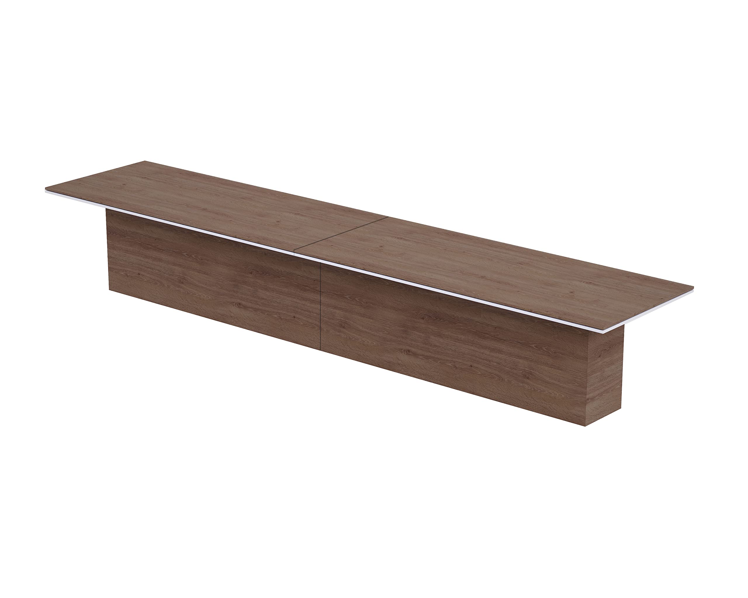 Mahmayi Modern Conference Table, Office Meeting Table, Conference Meeting Room Table - Light Concrete, 480CM