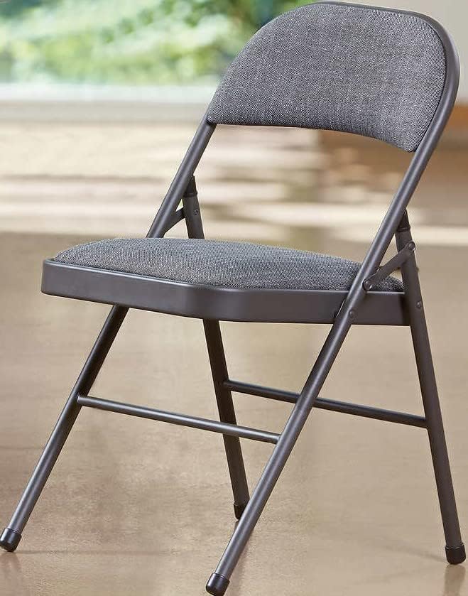 Folding Chair with Padded Fabric Seats Multi Functional Portable Chair For Home Dining Office-GCC Home Center