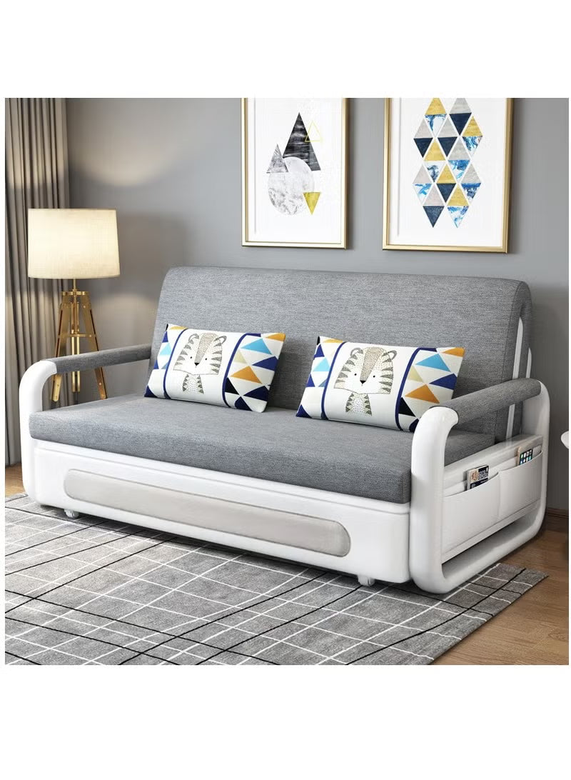 WENBO HOME Sofa Bed Pull Out Sofa Double Bed Multifunction Couch Bed Modern Style Sofa Bed Chair For Living & Bed Room (1.58m, Grey)