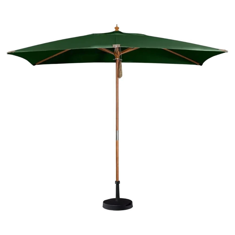 Wooden Frame Umbrella – Green-GCC Home Center