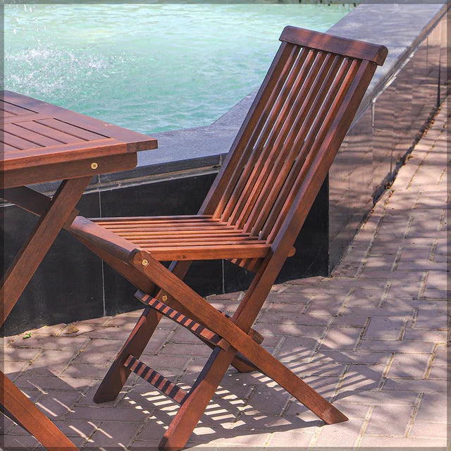 Wooden Table and Chair Set (5 pieces) - Garden Set-GCC Home Center