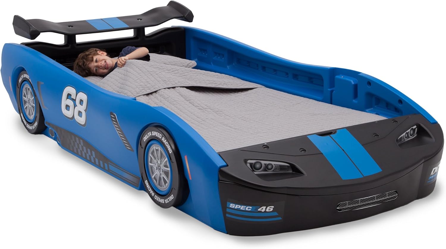 Children Turbo Race Car Twin Kid car Bed