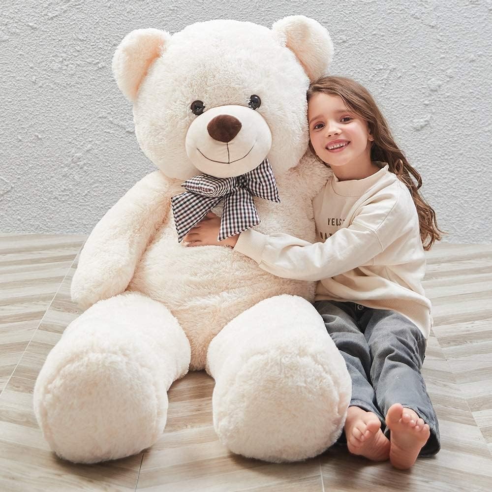 COOLBABY teddy bear for children and birthday day gift 160cm,white
