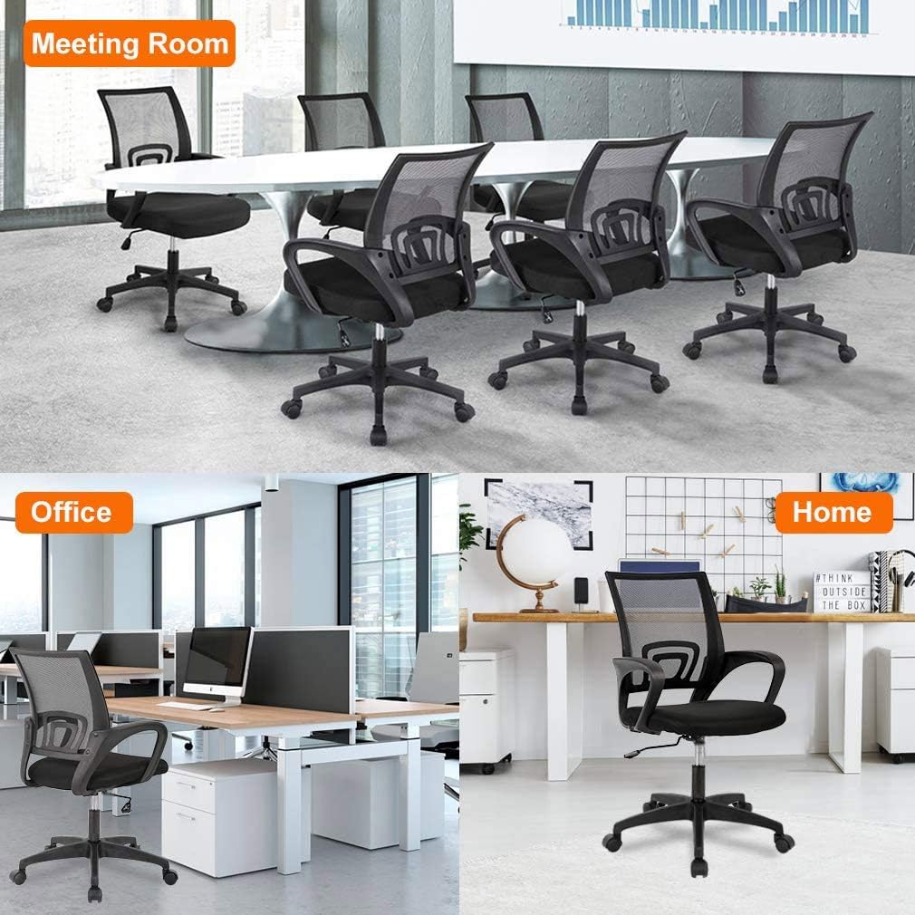 Galaxy Design Ergonomic Computer Desk Chair For Office & Gaming With Back & Lumbar Support Colour Black - AModel GDF-7825.-GCC Home Center