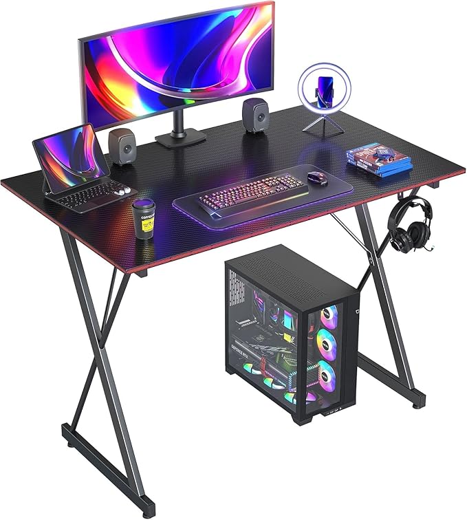 Gaming Desk – PC Computer Desk for Home Office and Gamers