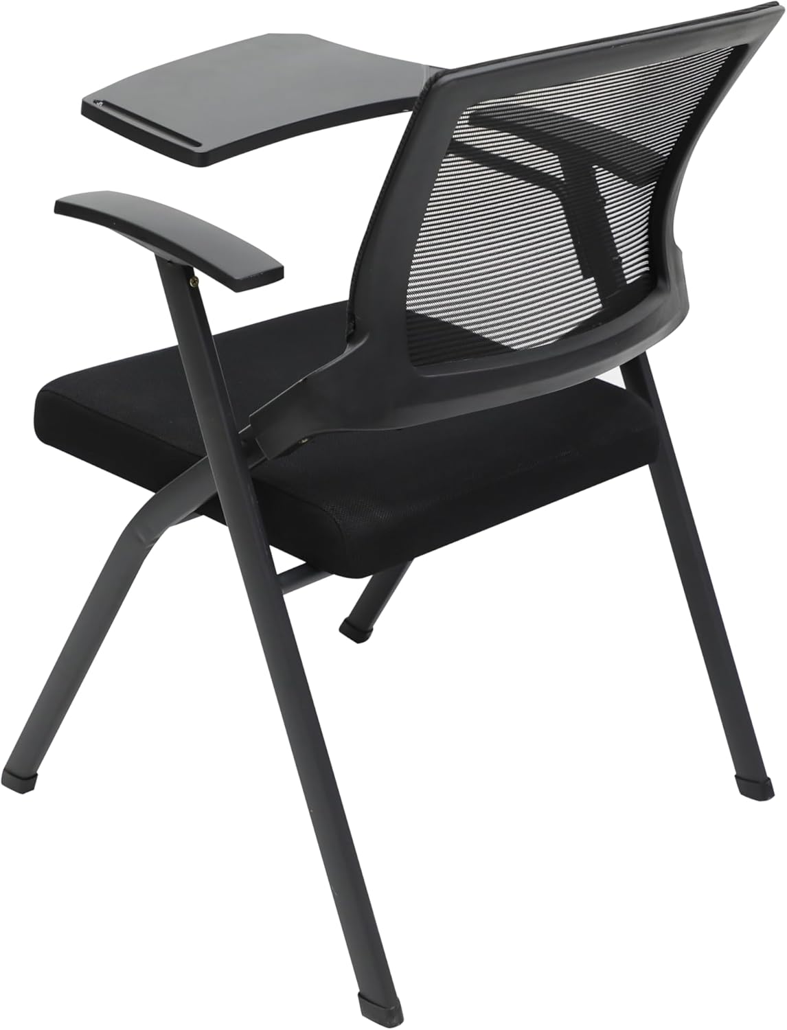 Multi Home Furniture Folding MH-30-BLK Study Chair, Metal Folding Student Chair With Writing Pad For Work From Home, Study Purpose, Homework Chair, Learning Chair, Classroom 96X30X30 Cm Black