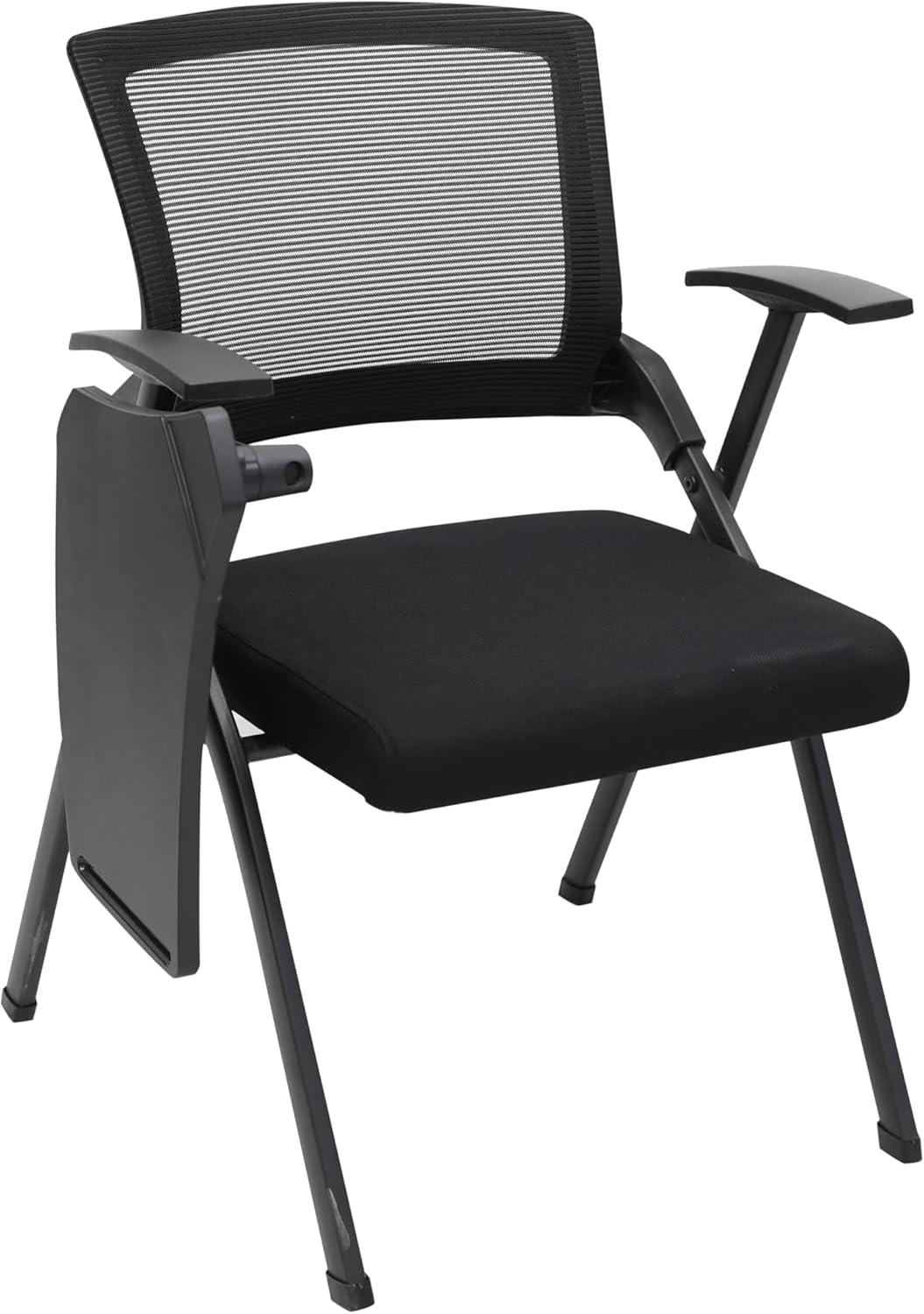Multi Home Furniture Folding MH-30-BLK Study Chair, Metal Folding Student Chair With Writing Pad For Work From Home, Study Purpose, Homework Chair, Learning Chair, Classroom 96X30X30 Cm Black