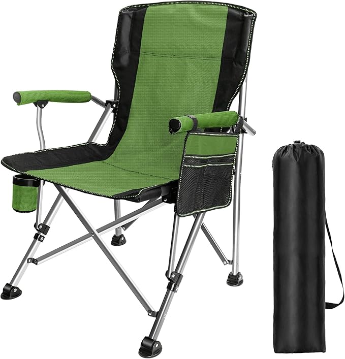 Folding Camping Chair Portable Outdoor Beach Chair, Heavy Duty Foldable Lawn Chair-GCC Home Center