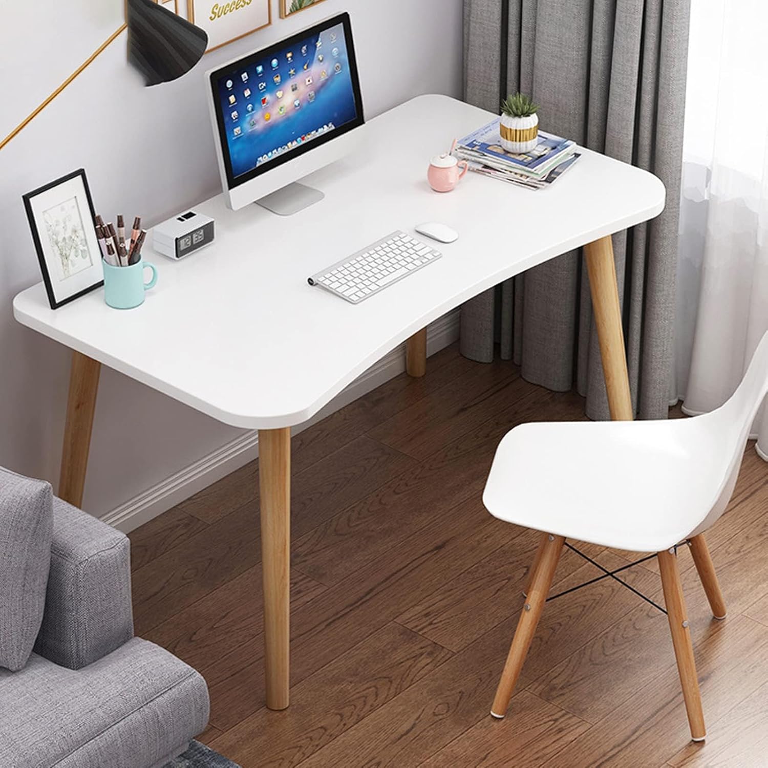 ORCHID M® Home Computer Desk, Computer Laptop Table Desk Office Desk Study Writing Desk Easy Assembly, Space-Saving Computer Desk Ideal for Home and Office Use (80x 40x73CM)-GCC Home Center