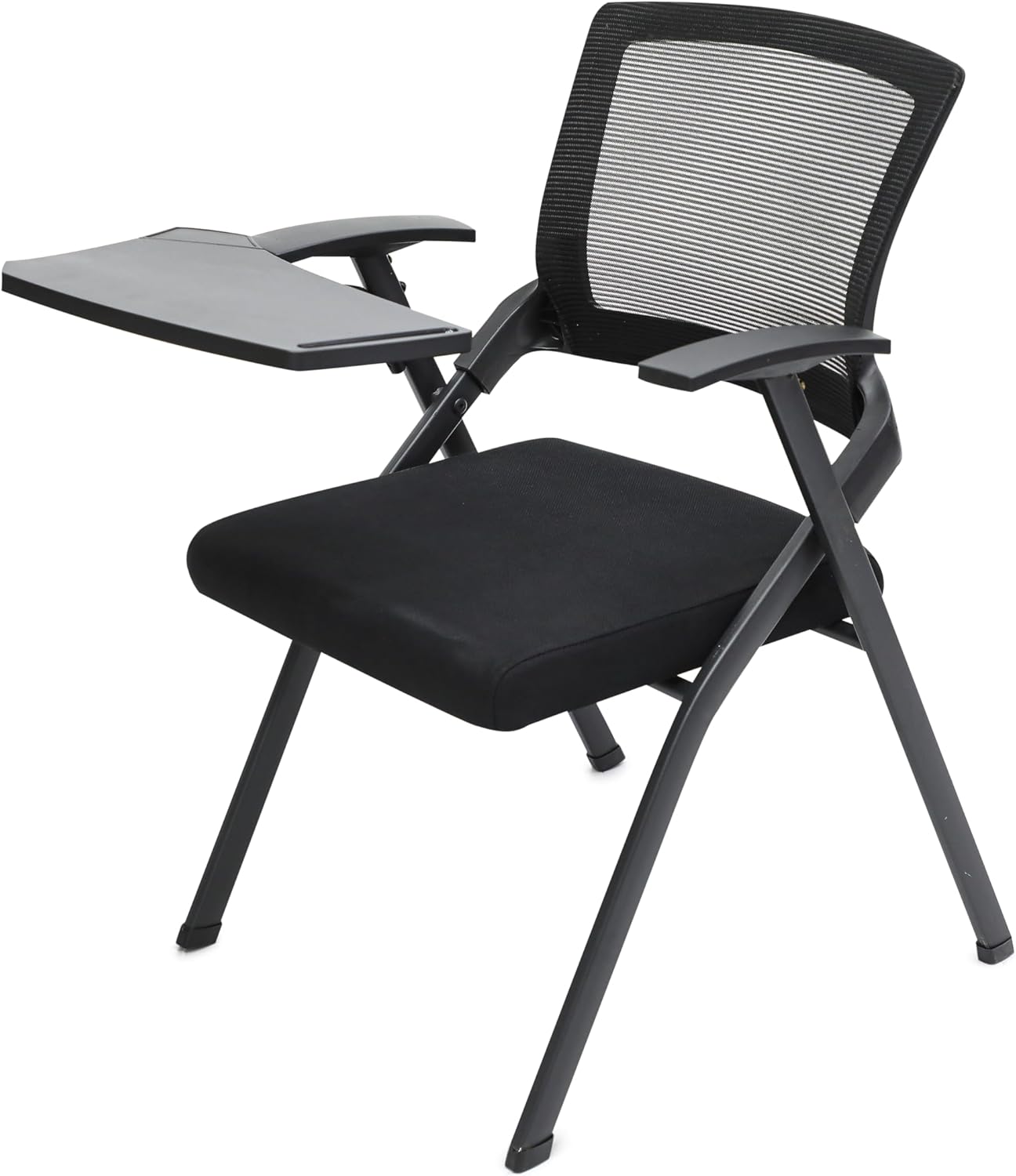 Multi Home Furniture Folding MH-30-BLK Study Chair, Metal Folding Student Chair With Writing Pad For Work From Home, Study Purpose, Homework Chair, Learning Chair, Classroom 96X30X30 Cm Black