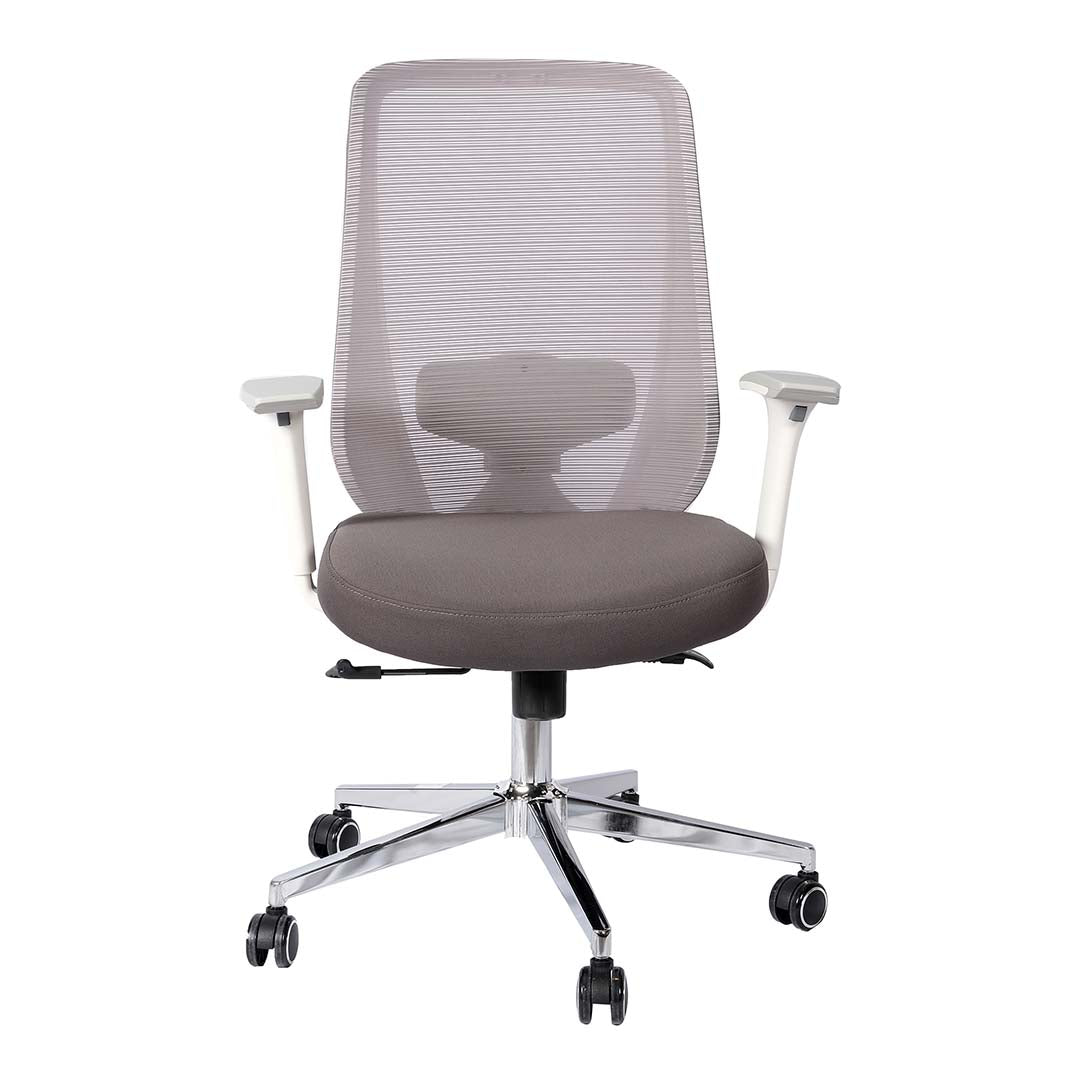 Modern Low Back Office Chair With Swivel Wheels, Adjustable Height And Arm Rest-GCC Home Center