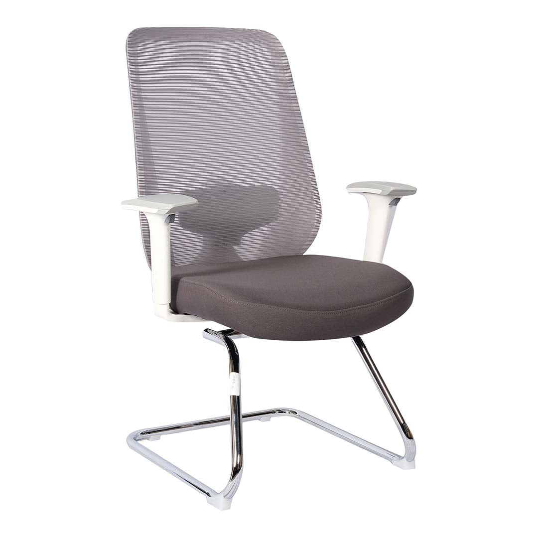 Modern Office Visitor Chair With Arm Rest And Metal Legs-GCC Home Center