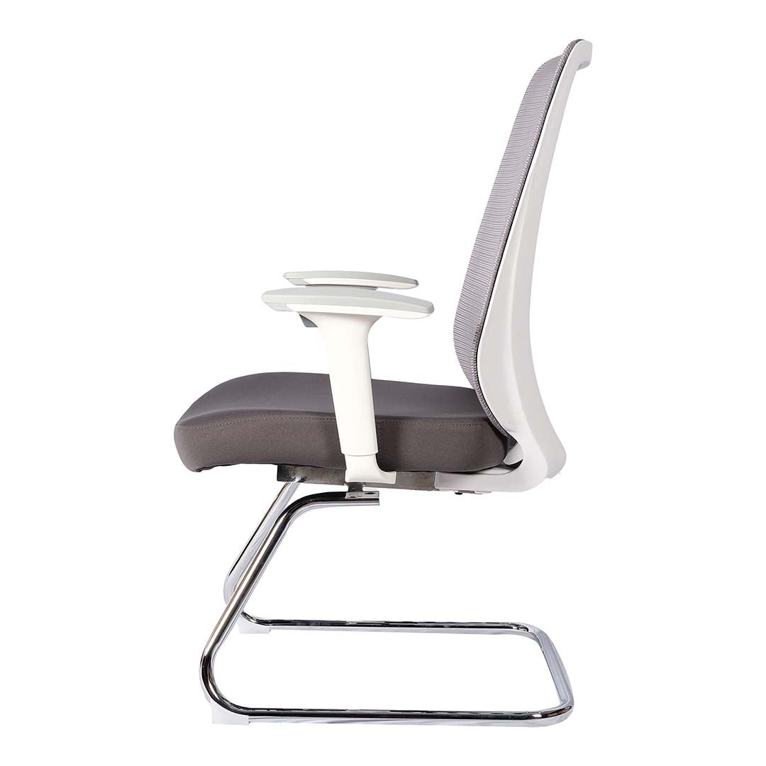Modern Office Visitor Chair With Arm Rest And Metal Legs-GCC Home Center