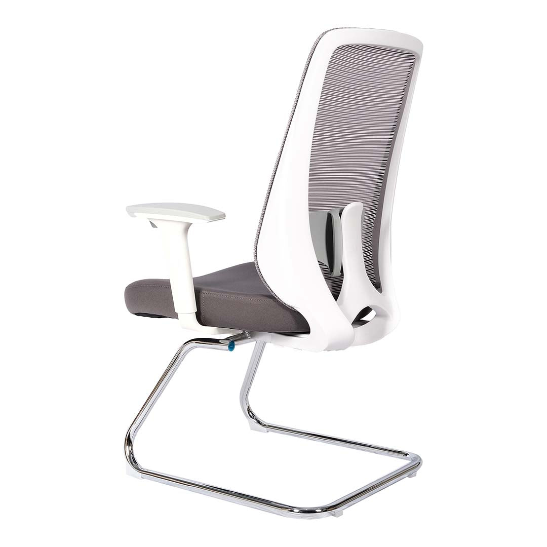 Modern Office Visitor Chair With Arm Rest And Metal Legs-GCC Home Center