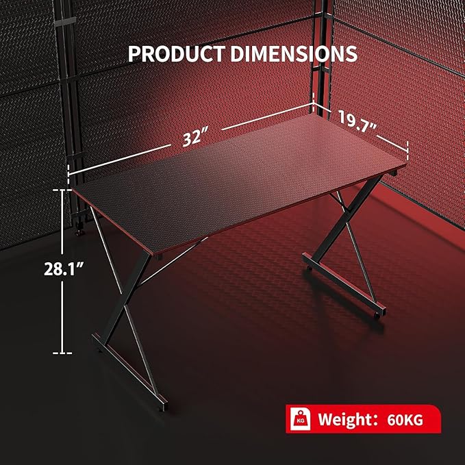 Gaming Desk – PC Computer Desk for Home Office and Gamers