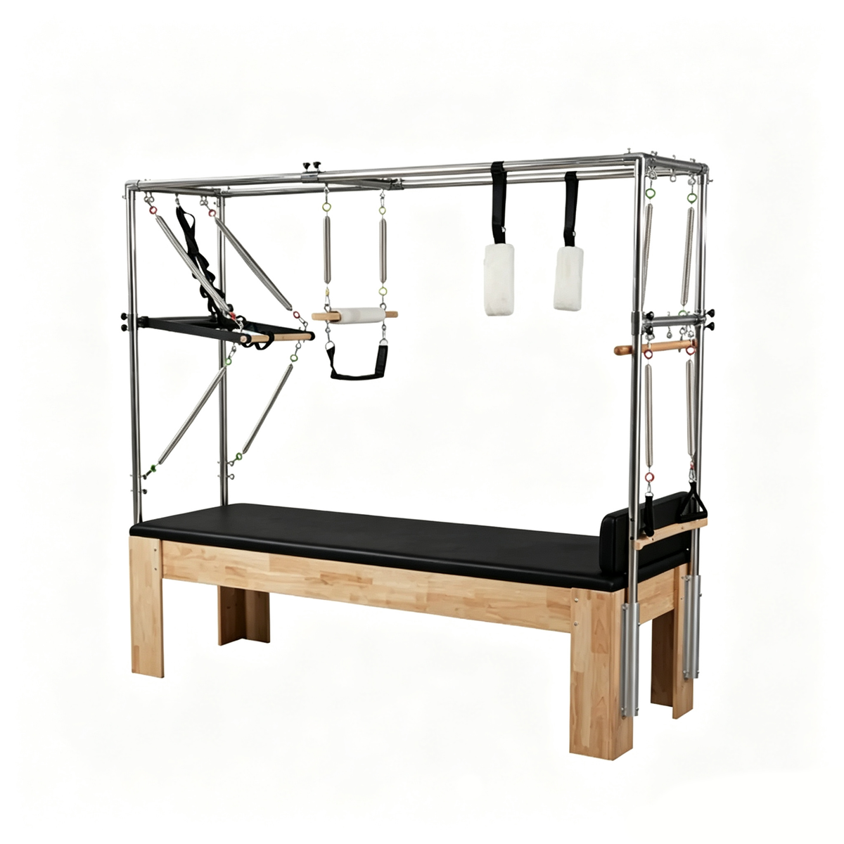 Oak Frame Pilates Cadillac Full Trapeze Table